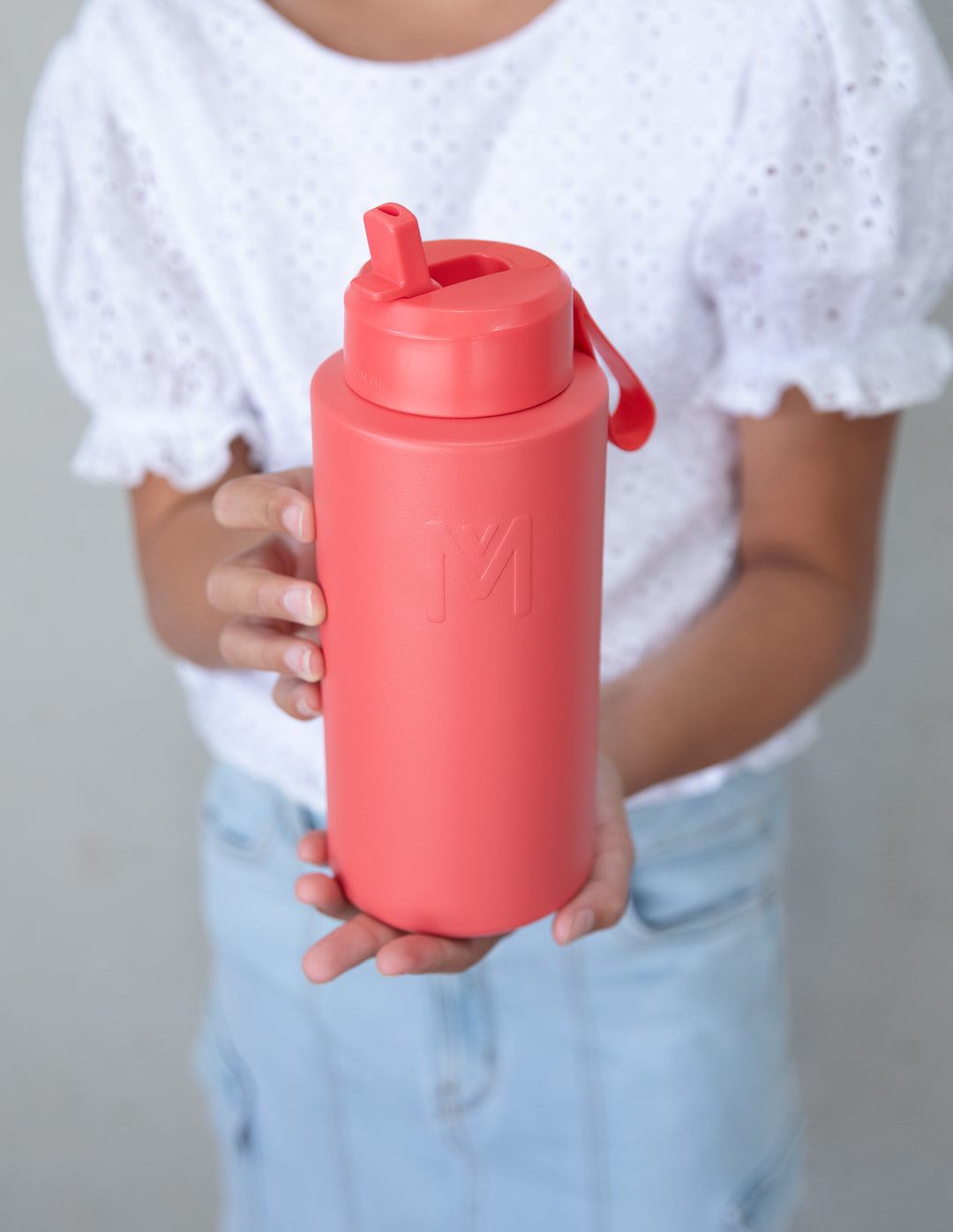 MontiiCo Sipper Lid + Straw 1L - Watermelon