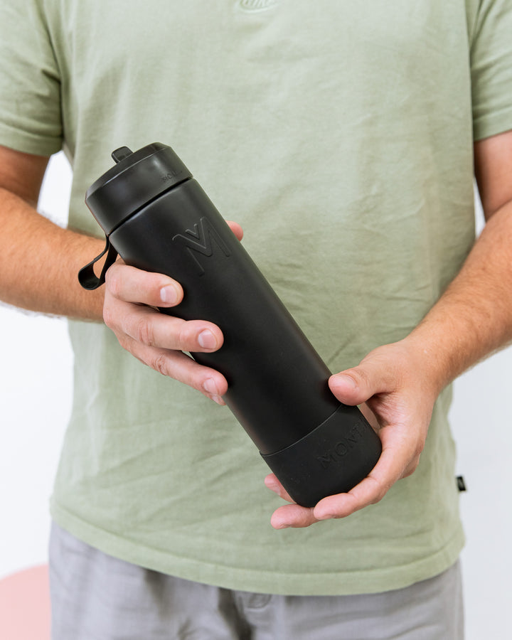 MontiiCo 700ml Fusion Drink Bottle Sipper - Midnight