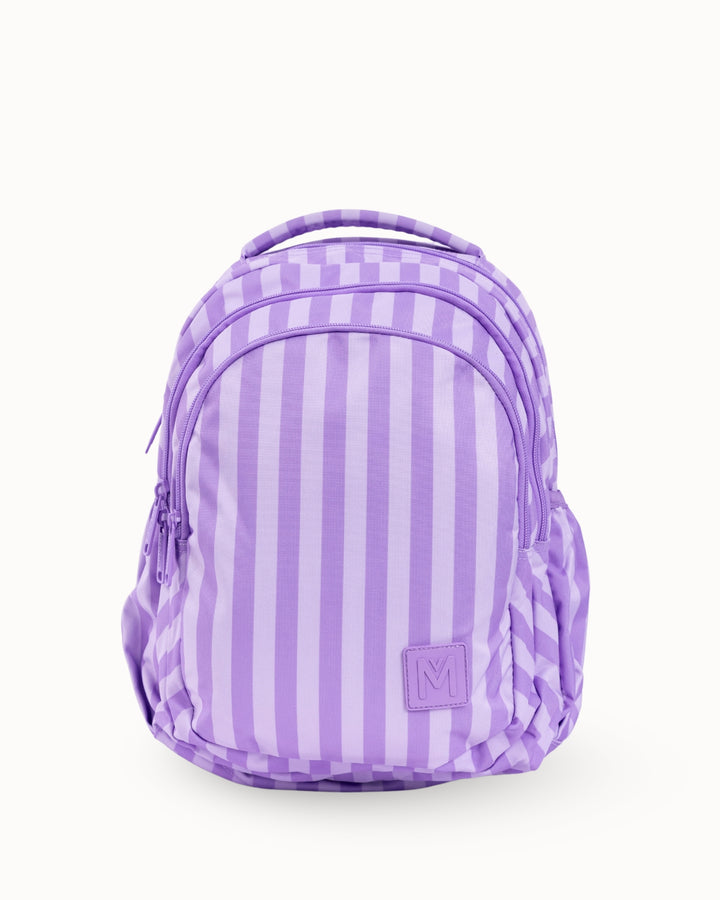 MontiiCo Junior School Bag - Lilac Stripe
