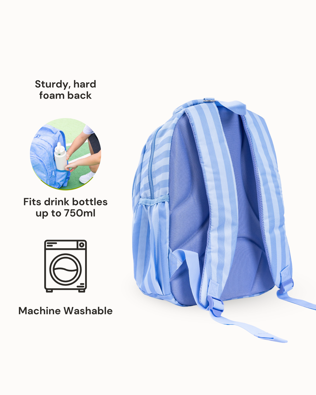 MontiiCo School Bag - Splash Stripe