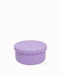 MontiiCo Silicone Scallop Bowl - Lilac