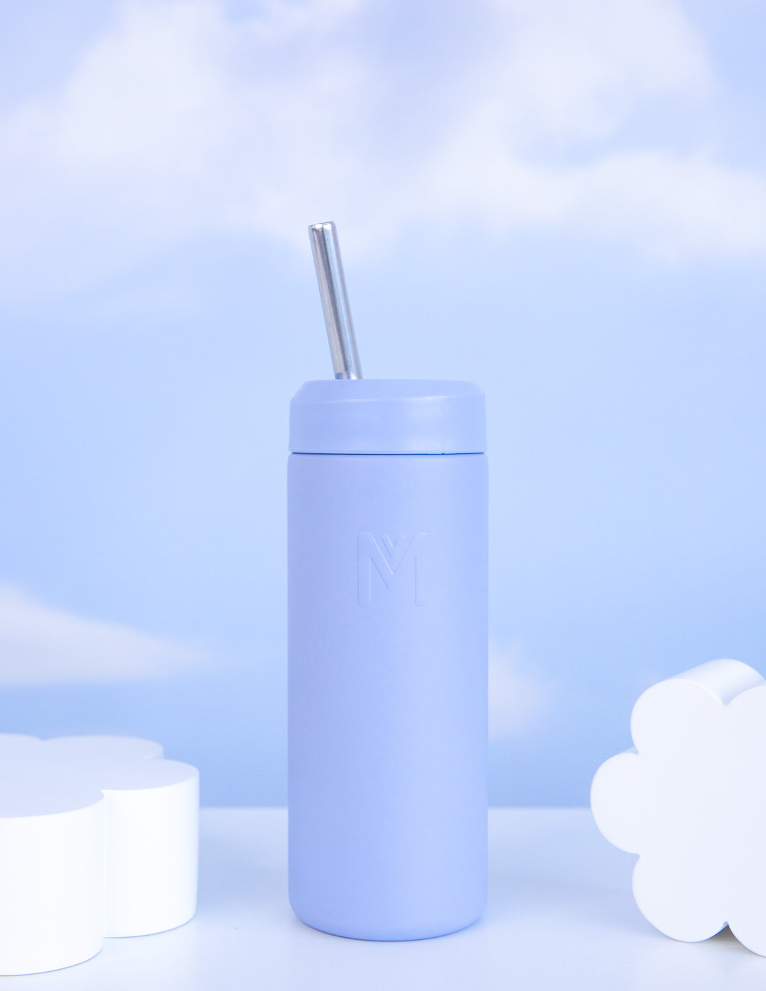 MontiiCo 475ml Smoothie Cup & Straw - Cloud