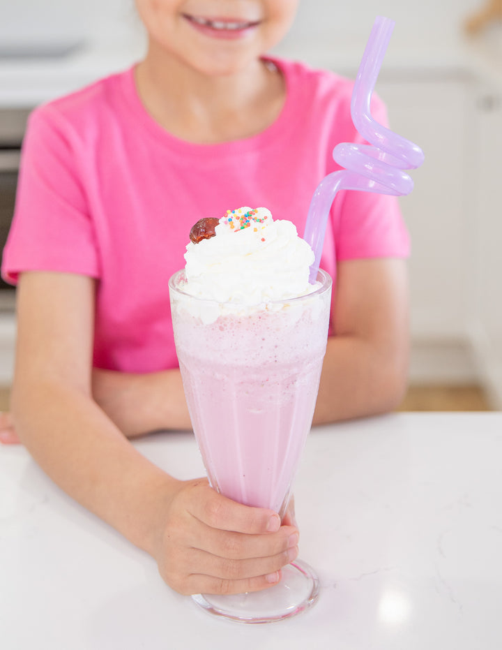 MontiiCo Silicone Twirly Straw - Purple
