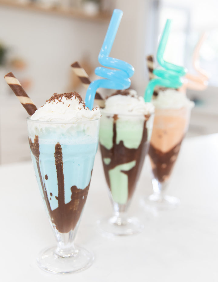 MontiiCo Silicone Twirly Straw - Blue