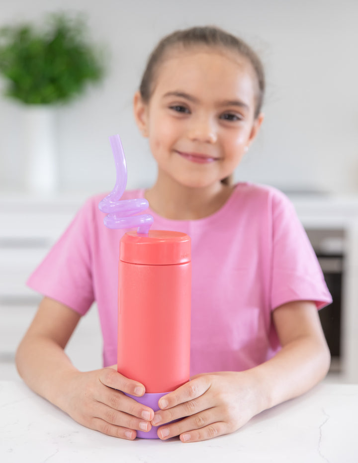 MontiiCo Silicone Twirly Straw - Purple