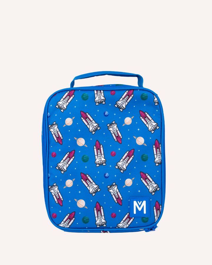 MontiiCo Large Lunch Bag, Bento Plus and Bottle Set - Galactic
