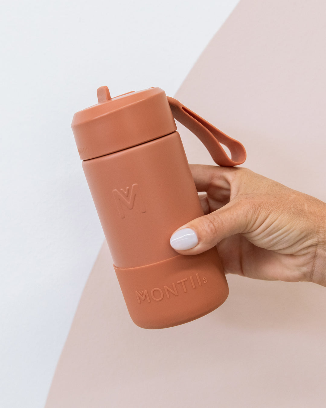 MontiiCo 350ml Drink Bottle Sipper - Clay