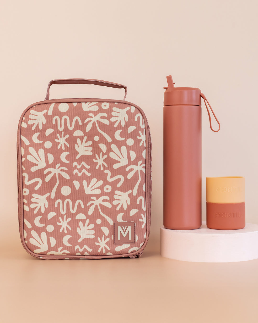 MontiiCo Large Lunch Bag and Bottle Set - Endless Summer