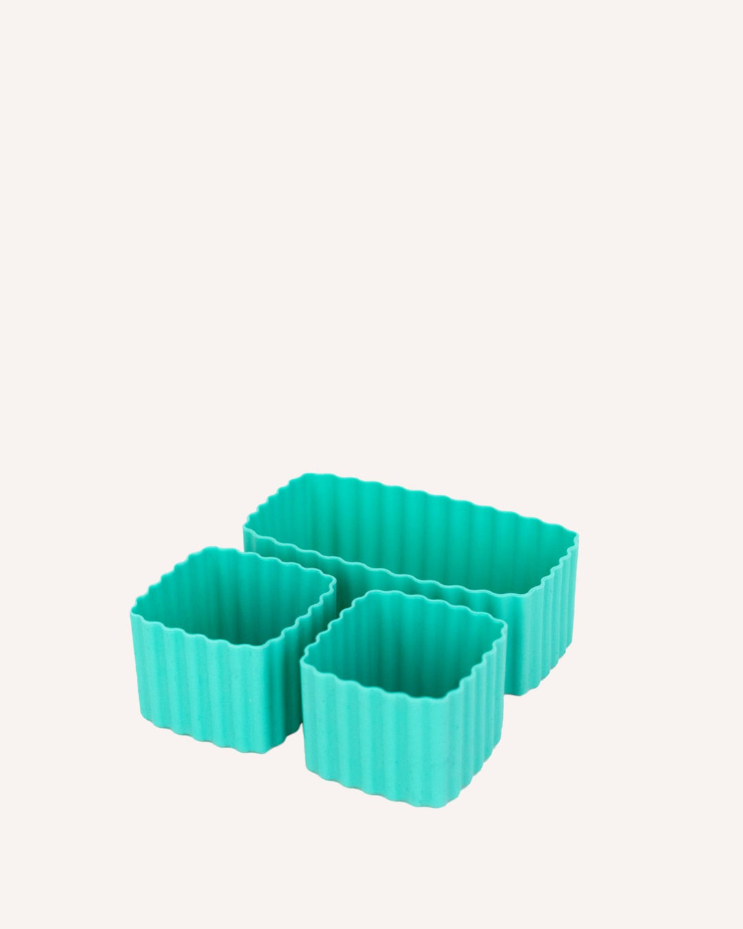 Rectangular Silicone Lunch Box Dividers 3pcs - Bento Box Divider 4x2x1.5 - Bento Box Accessories Cupcake Baking Cups - Blue-Magenta Coral-Pink
