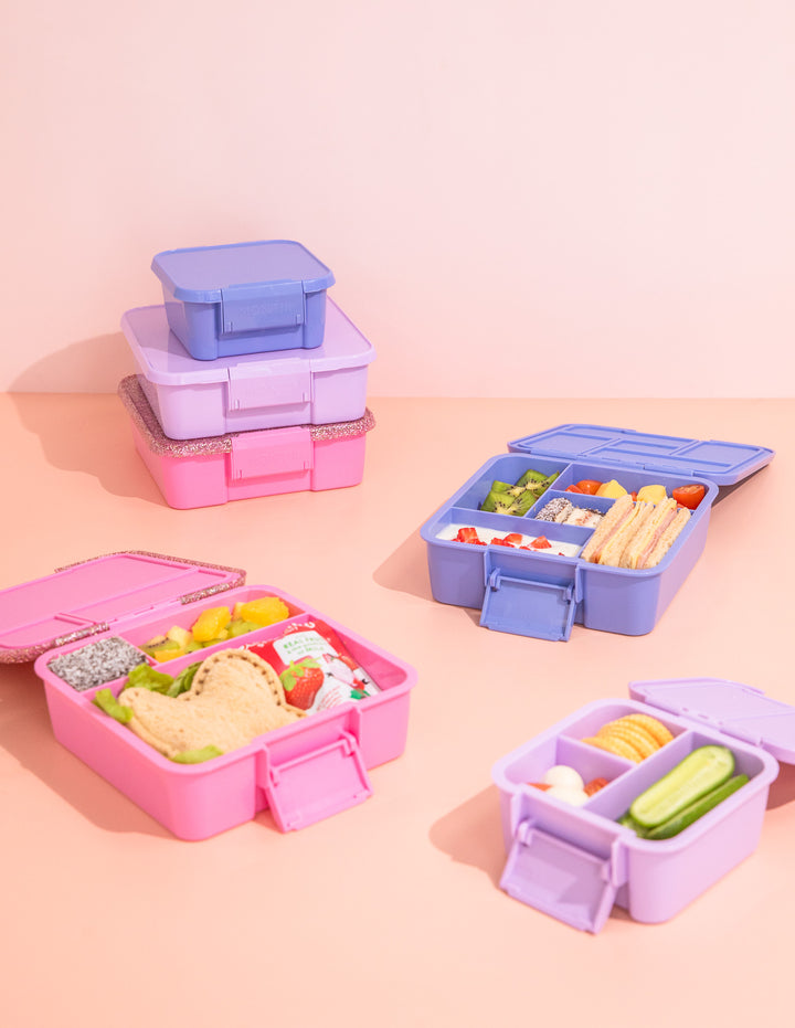 MontiiCo Bento Three Lunch Box - Floss Glitter