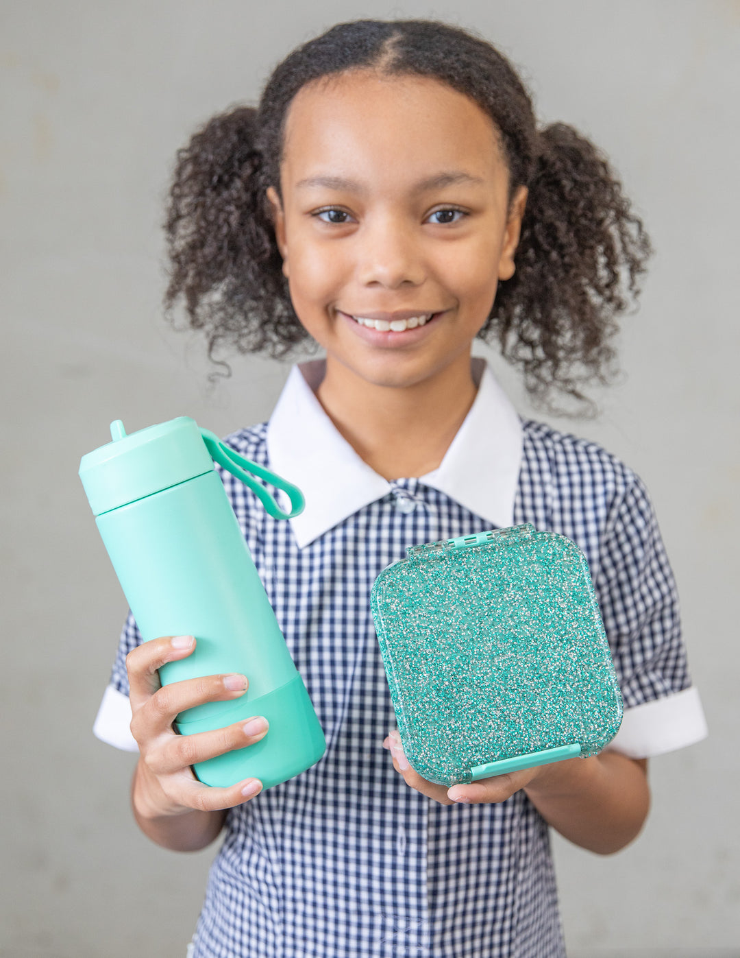 MontiiCo Bento Two Snack Box - Turquoise Glitter