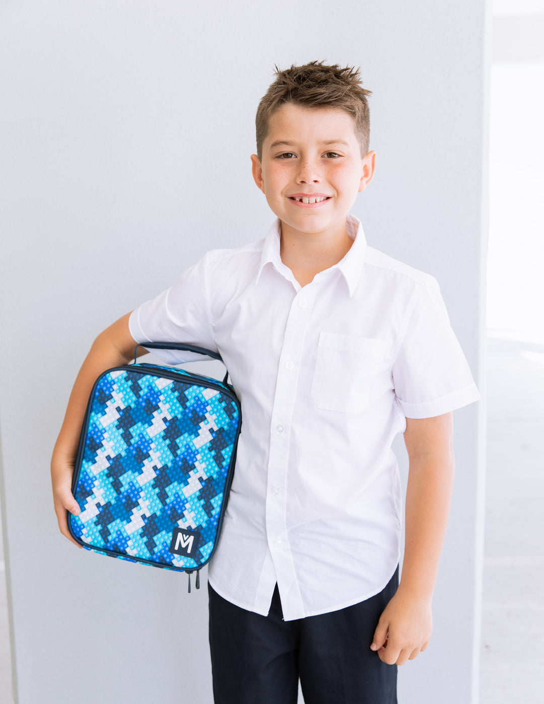 MontiiCo Large Insulated Lunch Bag - Block Land