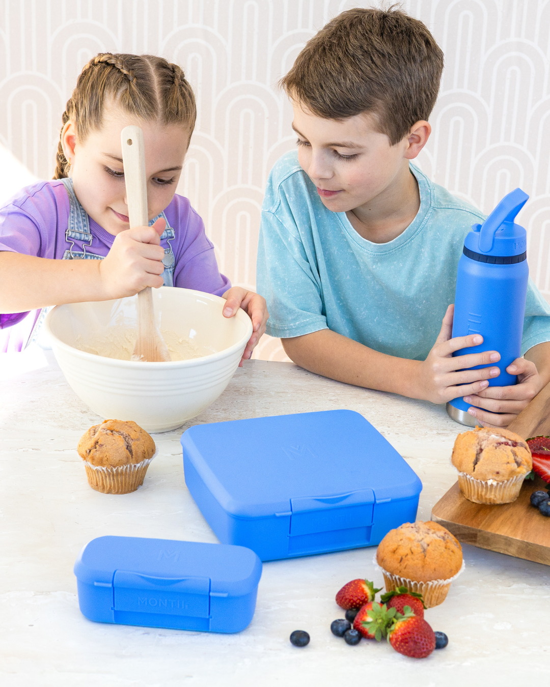 MontiiCo Snack Lunch Box - Blueberry