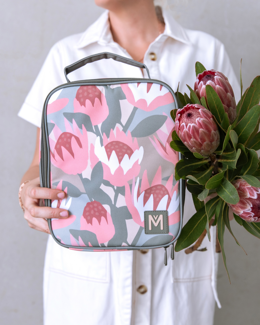 MontiiCo Large Insulated Lunch Bag - Botanica