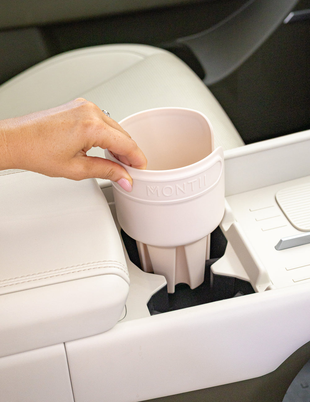 MontiiCo Car Cup Holder - Cream