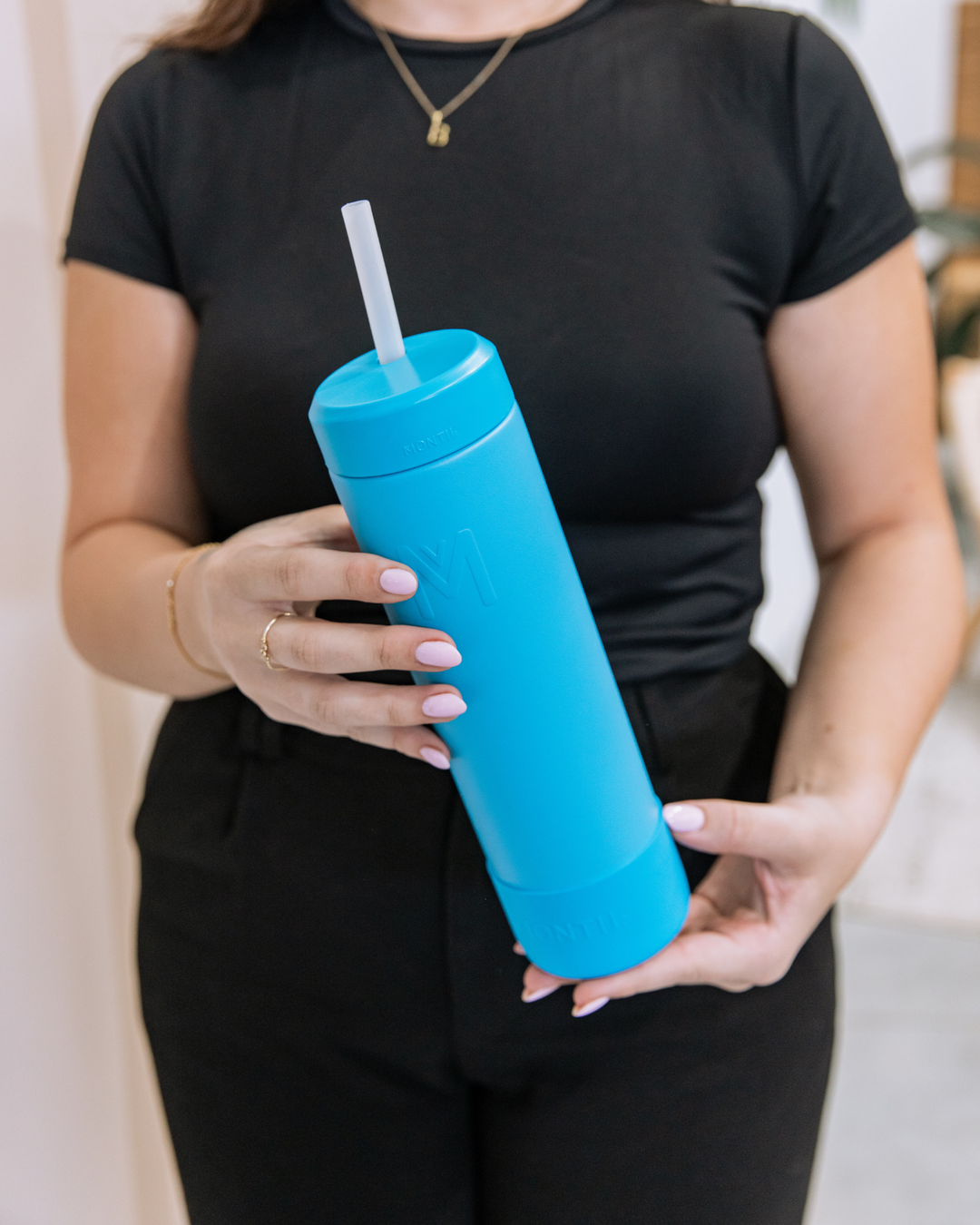 MontiiCo 700ml Smoothie Cup & Straw - Coastal