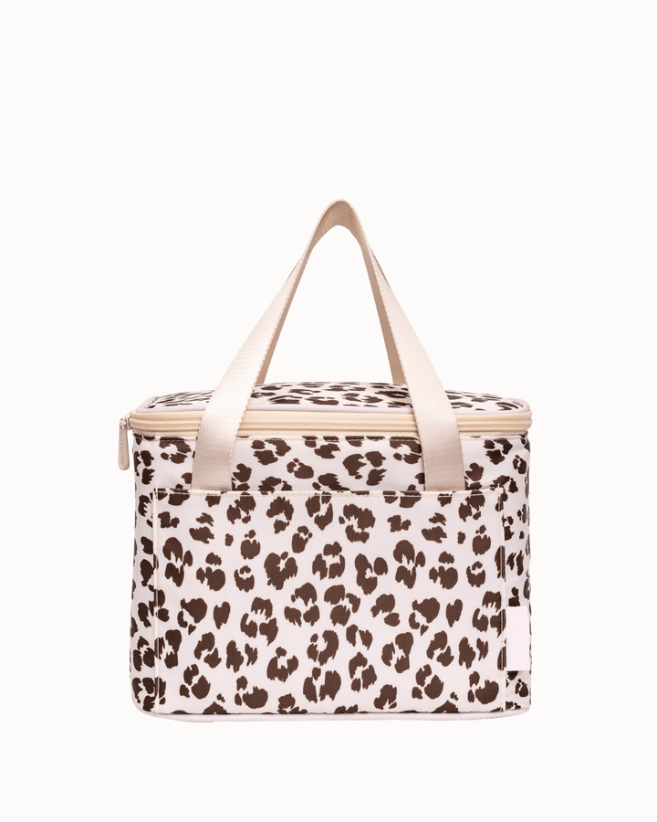 MontiiCo Insulated Cooler Bag - Cream Leopard