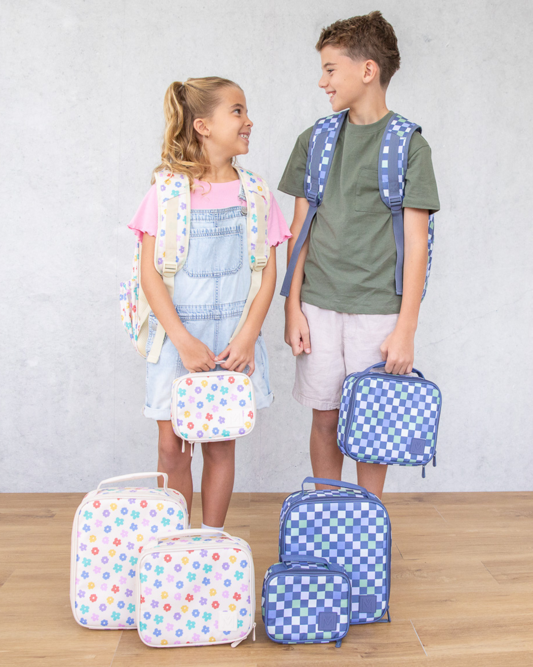MontiiCo Medium Insulated Lunch Bag - Daisy Dream