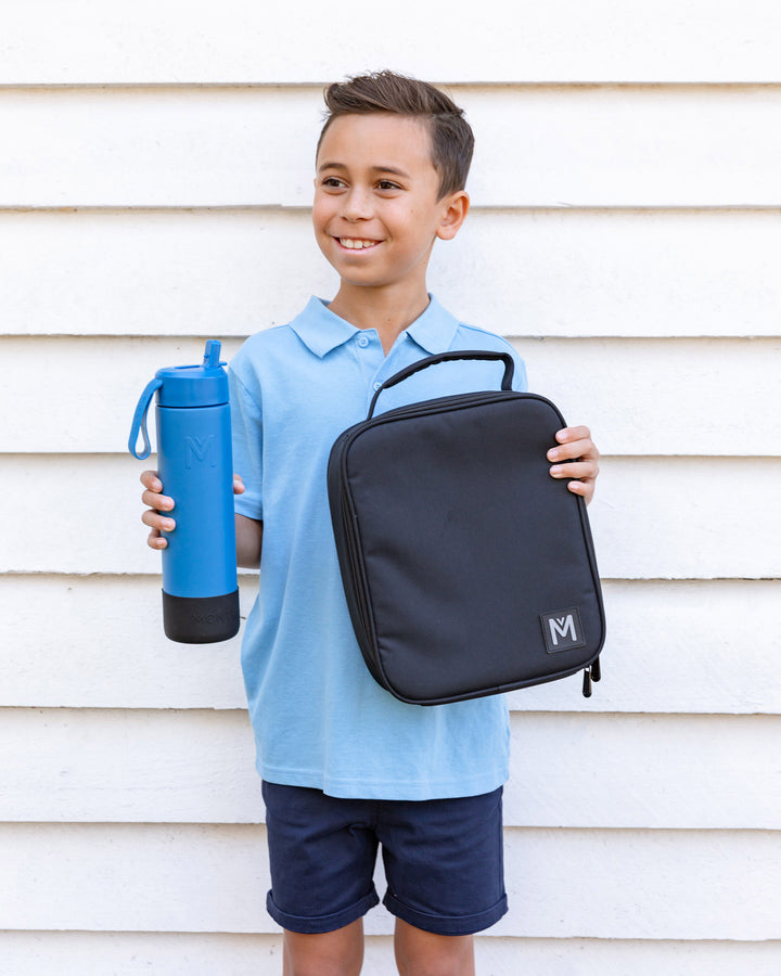 MontiiCo Large Insulated Lunch Bag - Midnight