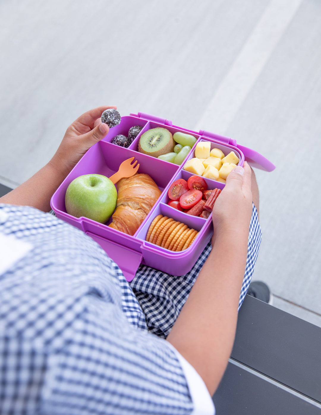 PRE-ORDER MontiiCo Feast Bento Lunch Box - Fuchsia