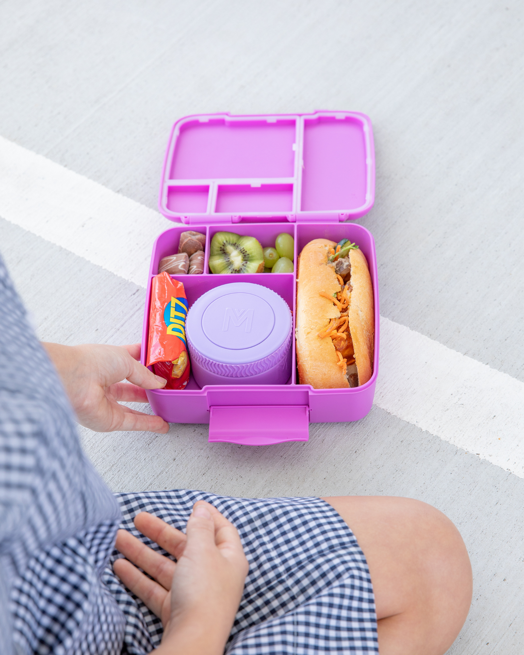 PRE-ORDER MontiiCo Feast Bento Lunch Box - Fuchsia