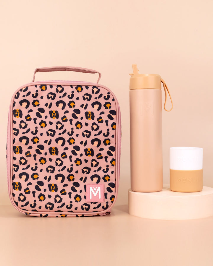 Large Lunch Bag and Bottle Set - Blossom Leopard