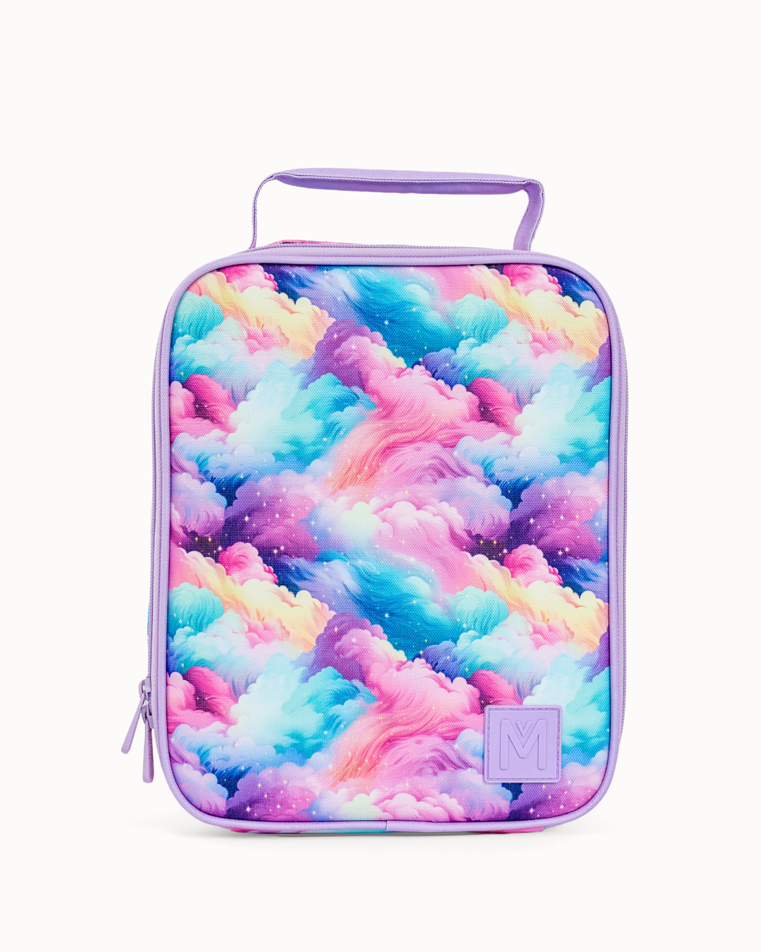 MontiiCo Large Insulated Lunch Bag - Candy Clouds