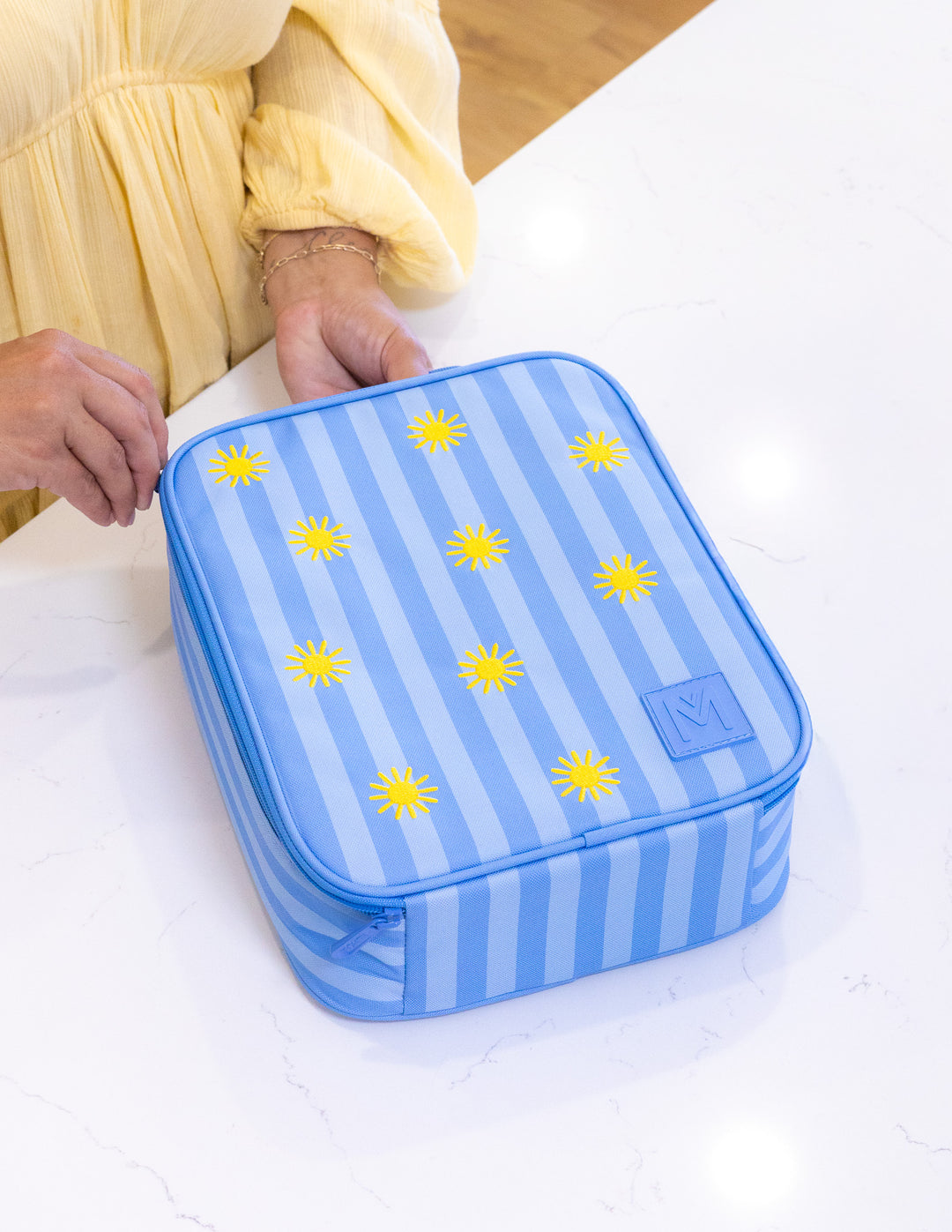 MontiiCo Large Insulated Lunch Bag - Hello Sunshine