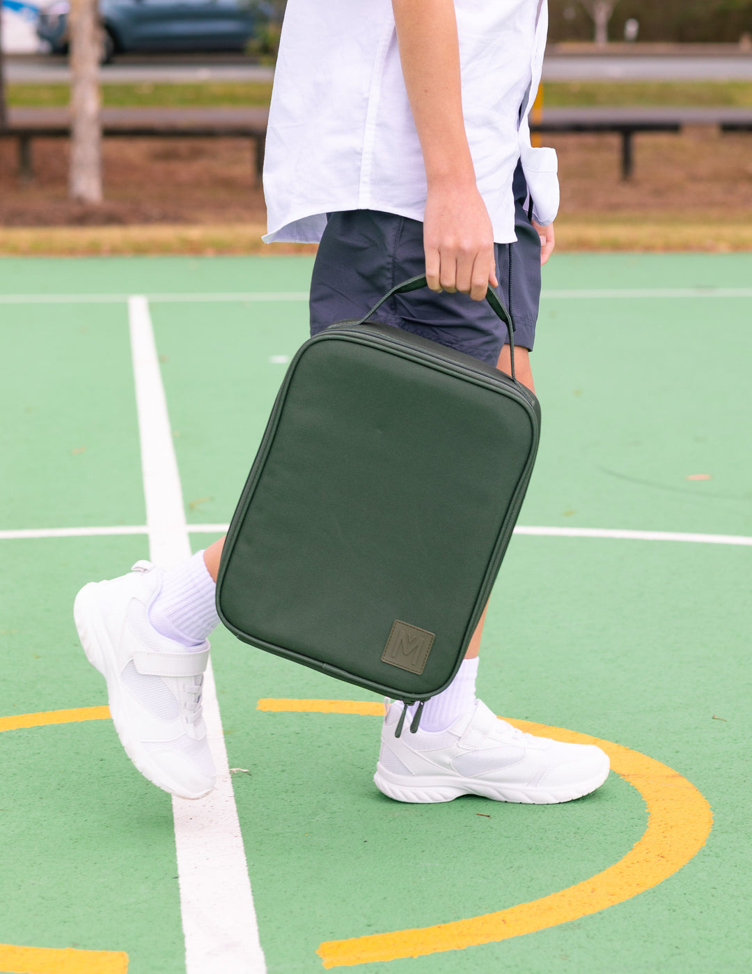 MontiiCo Large Insulated Lunch Bag - Khaki