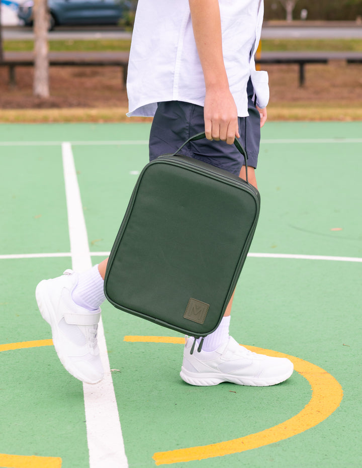 MontiiCo Large Insulated Lunch Bag - Khaki