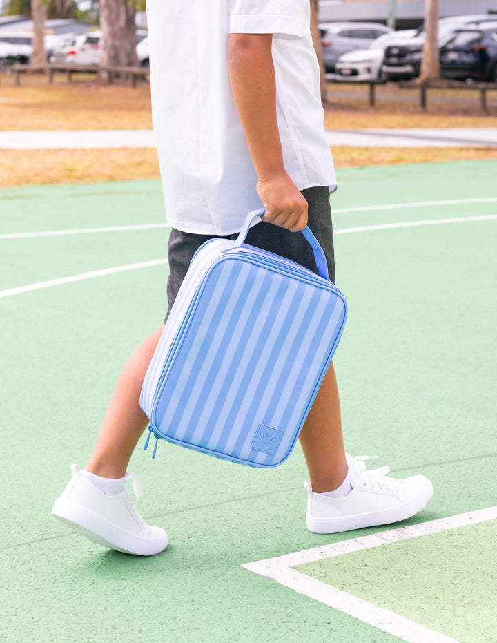MontiiCo Large Insulated Lunch Bag - Splash Stripe