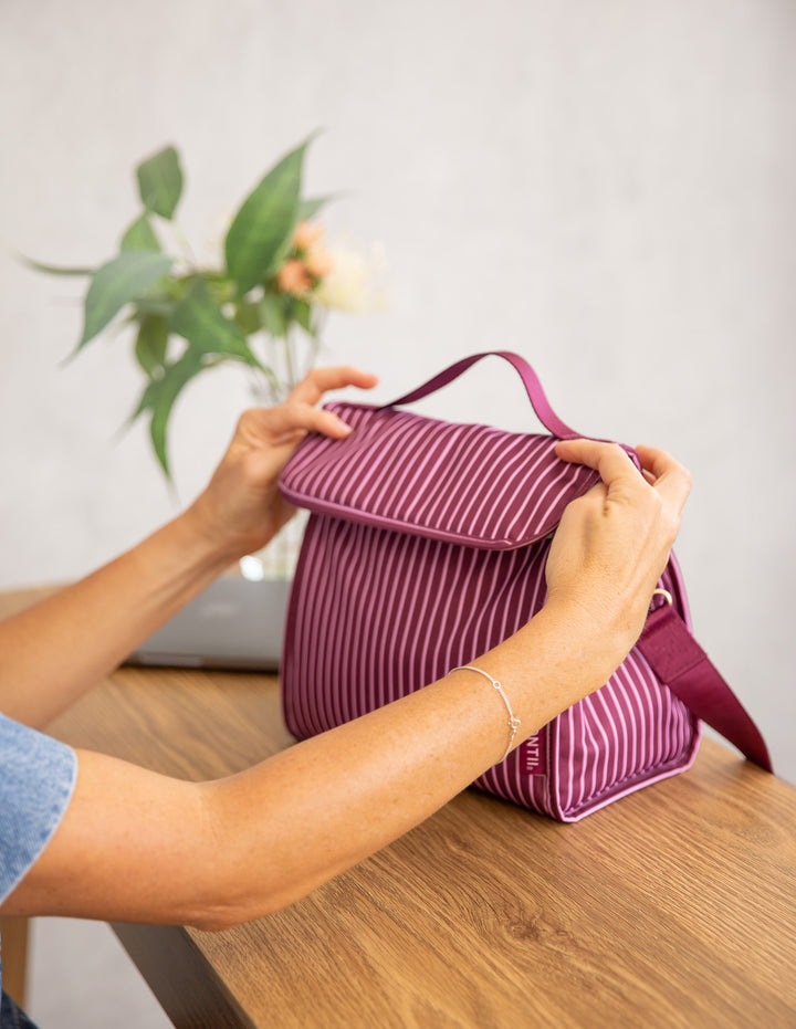 MontiiCo Insulated Lunch Carrier - Ruby