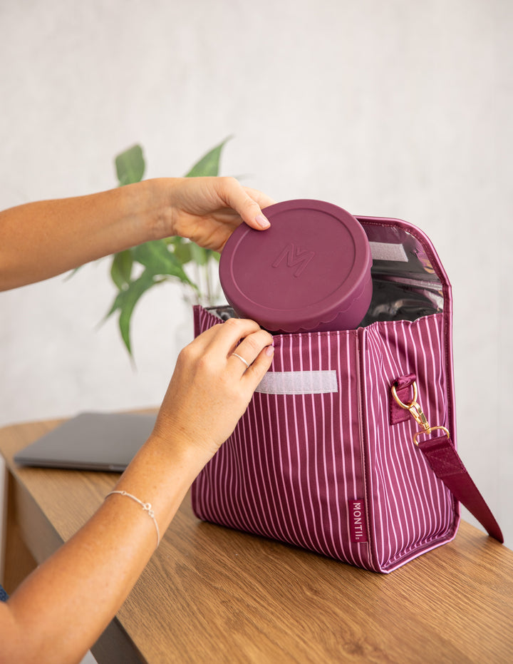 MontiiCo Insulated Lunch Carrier - Ruby