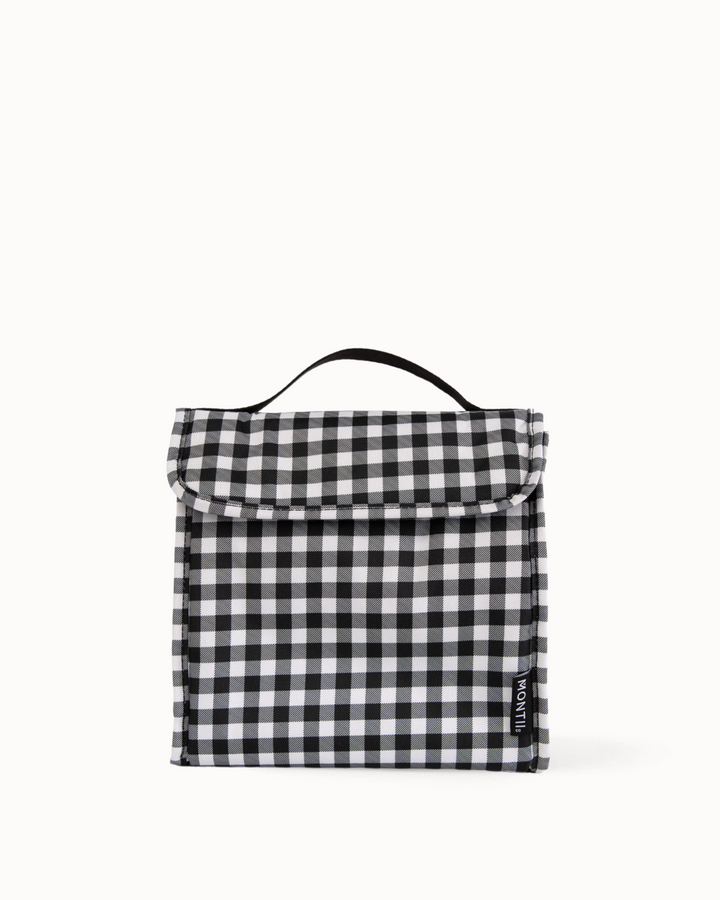 MontiiCo Insulated Lunch Carrier - Black Gingham