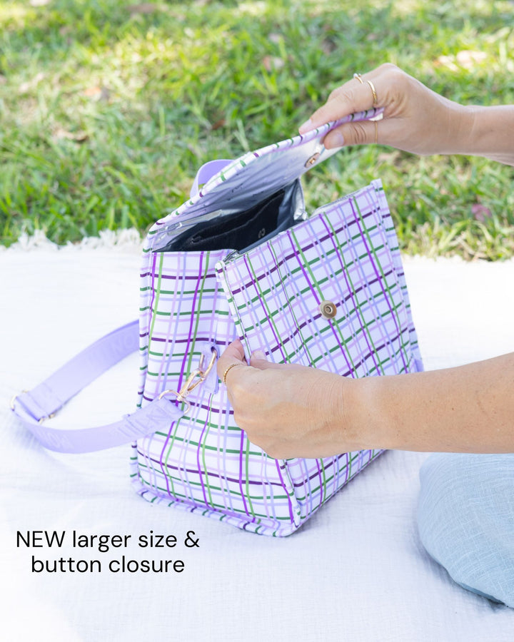 MontiiCo Insulated Lunch Carrier - Pickle Stripe