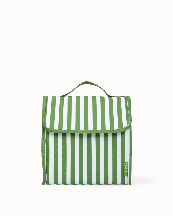 MontiiCo Insulated Lunch Carrier - Pickle Stripe