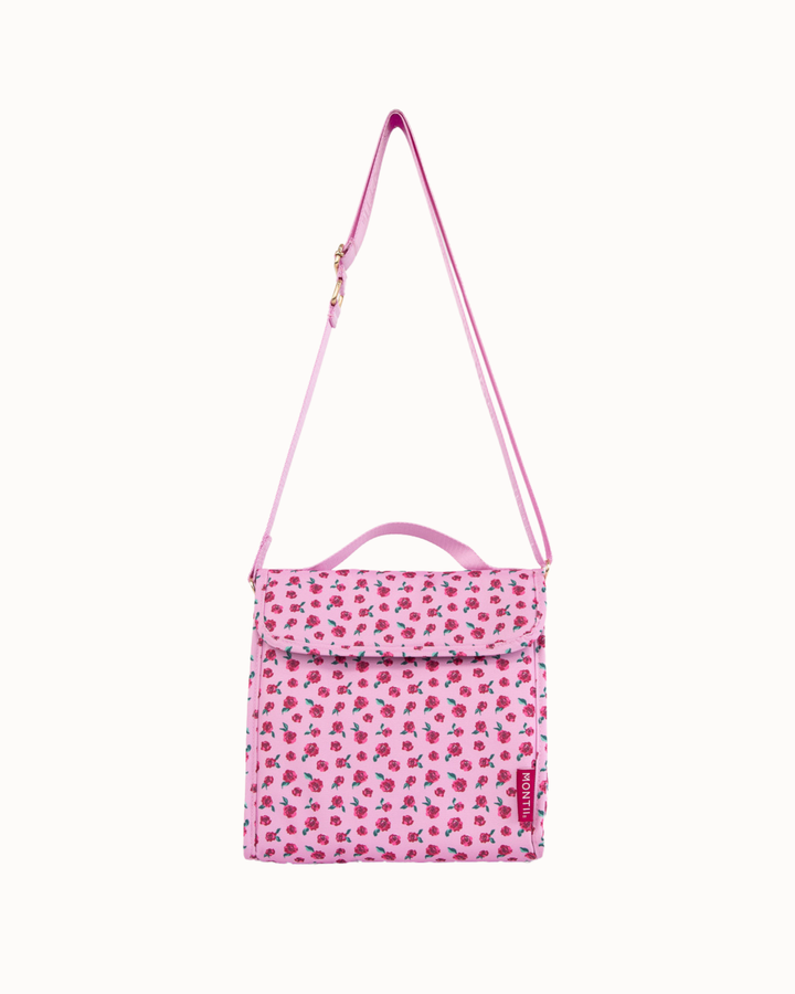 MontiiCo Insulated Lunch Carrier - Rose Garden