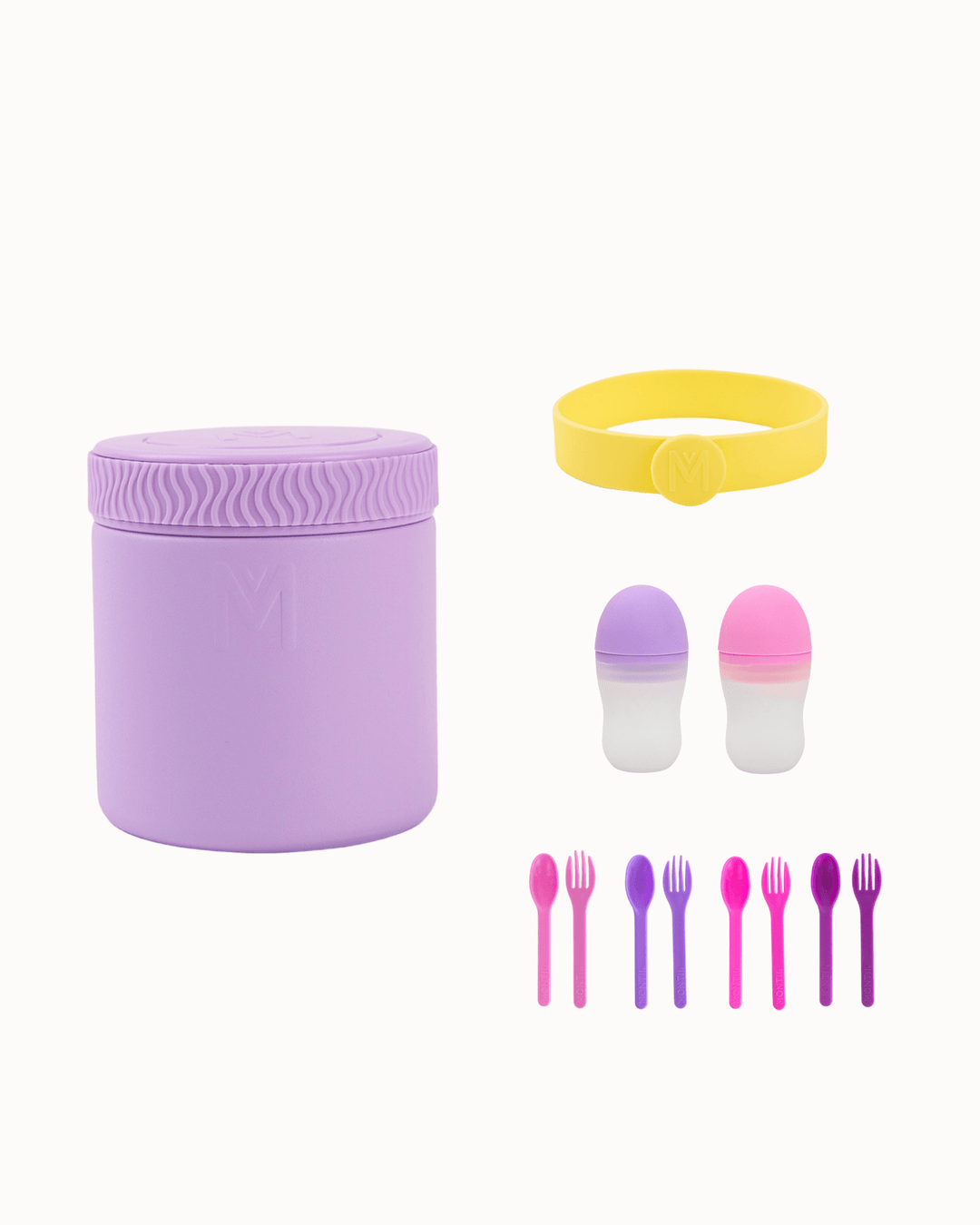 MontiiCo Lunch On The Go Set - Lilac