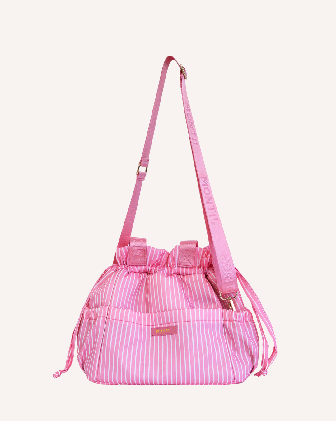 MontiiCo Insulated Lunch Tote Set - Candy Stripe Camellia