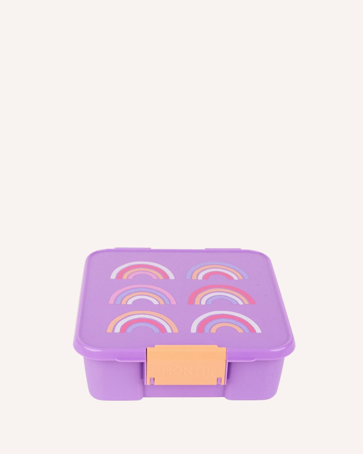 MontiiCo Bento Three Lunch Box - Rainbow Roller