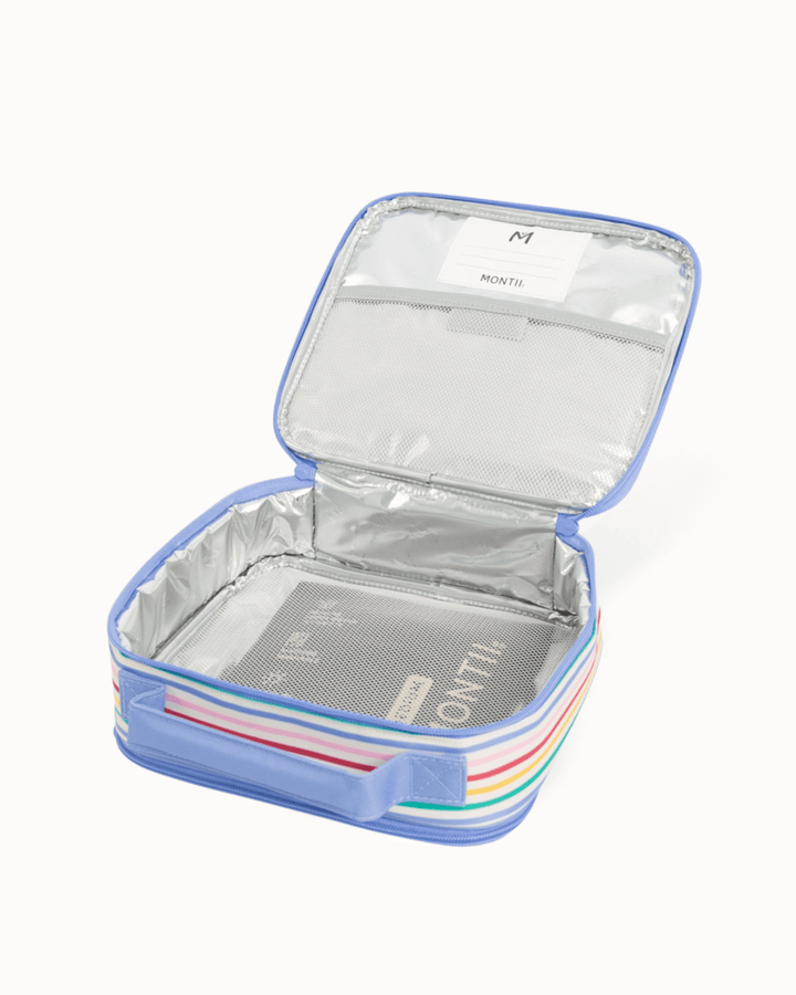 MontiiCo Medium Insulated Lunch Bag - Fruity Stripe