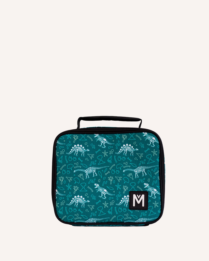 MontiiCo Medium Lunch Bag, Box and Bottle Set - Dinosaur Land