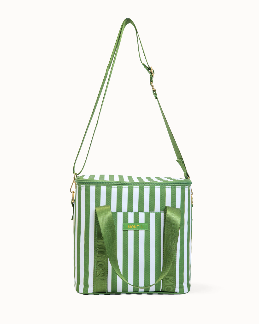 MontiiCo Insulated Midi Cooler Bag - Pickle Stripe