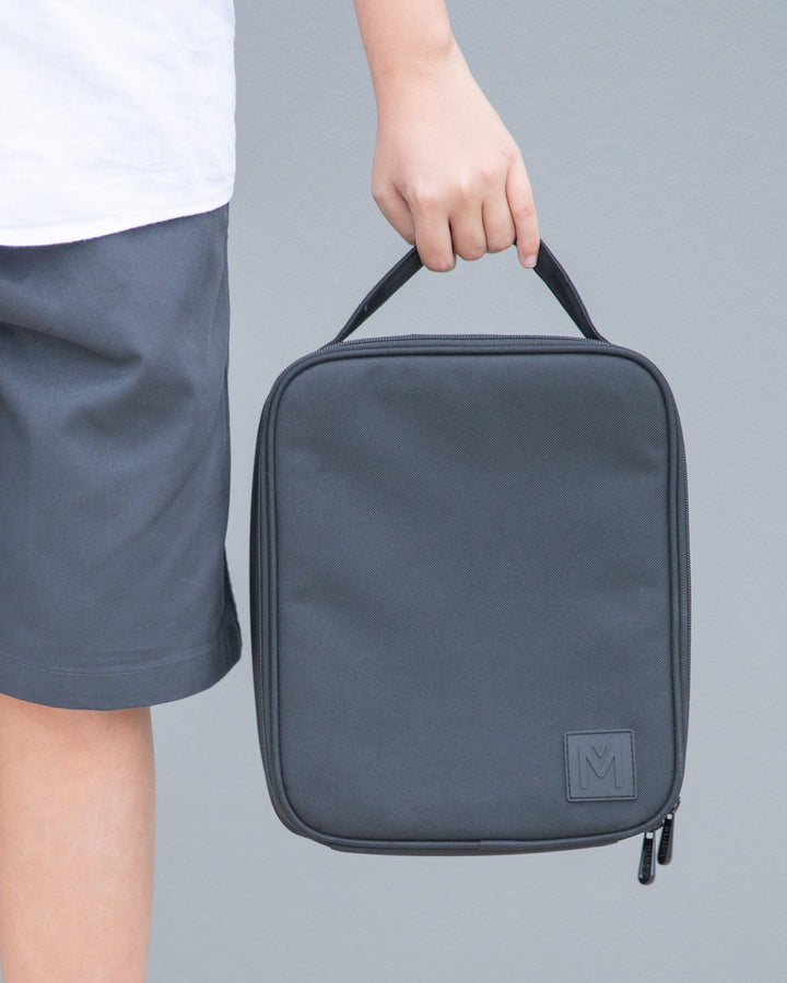 MontiiCo Large Lunch Bag and Bottle Set - Midnight