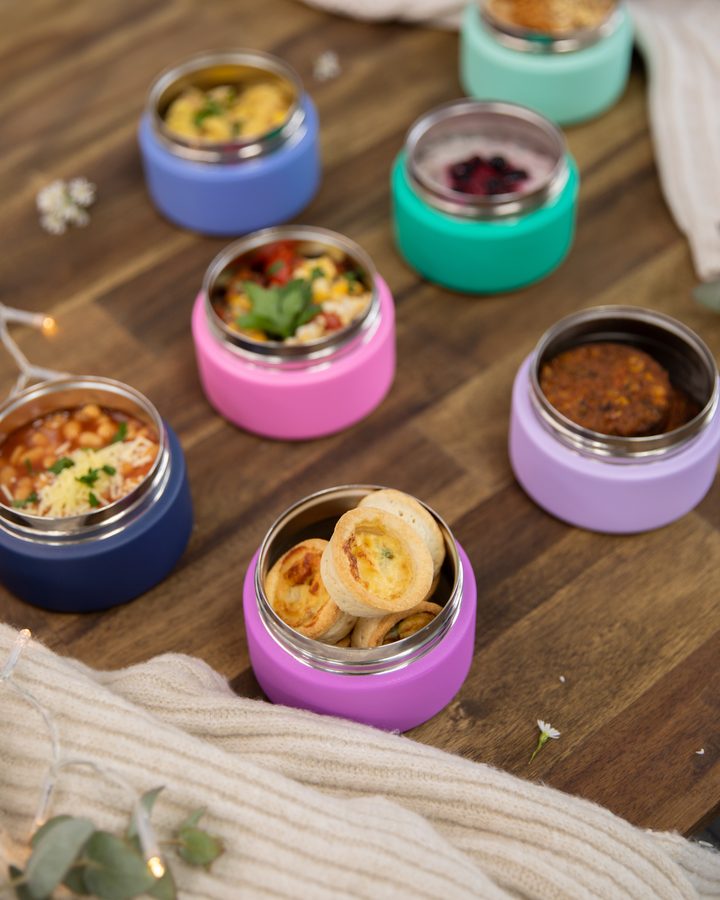 MontiiCo Insulated Mini Food Jar - Fuchsia