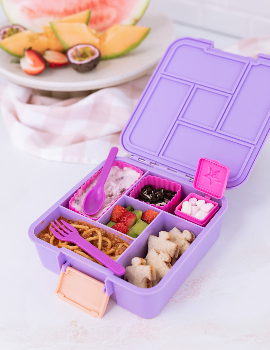 *Clearance* MontiiCo Bento Five Lunch Box - Rainbow Roller