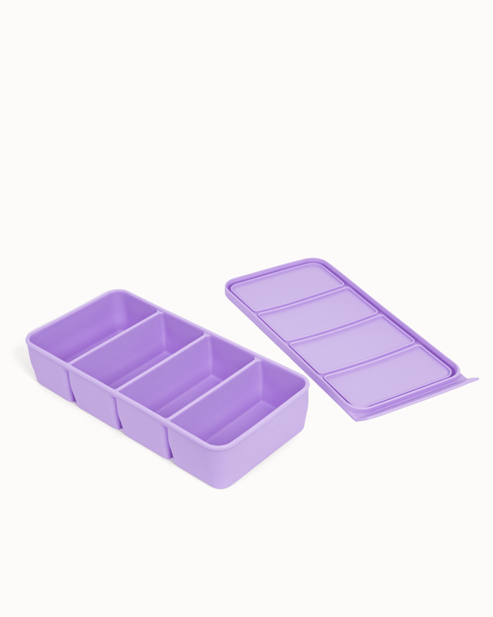 MontiiCo 4 Portion Silicone Freezer Tray - Lilac
