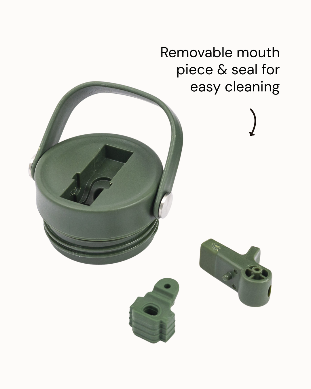 MontiiCo 700ml Quench Sipper Drink Bottle - Khaki