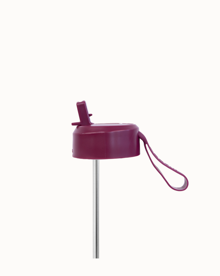 MontiiCo Sipper Lid + Straw 700ml - Ruby
