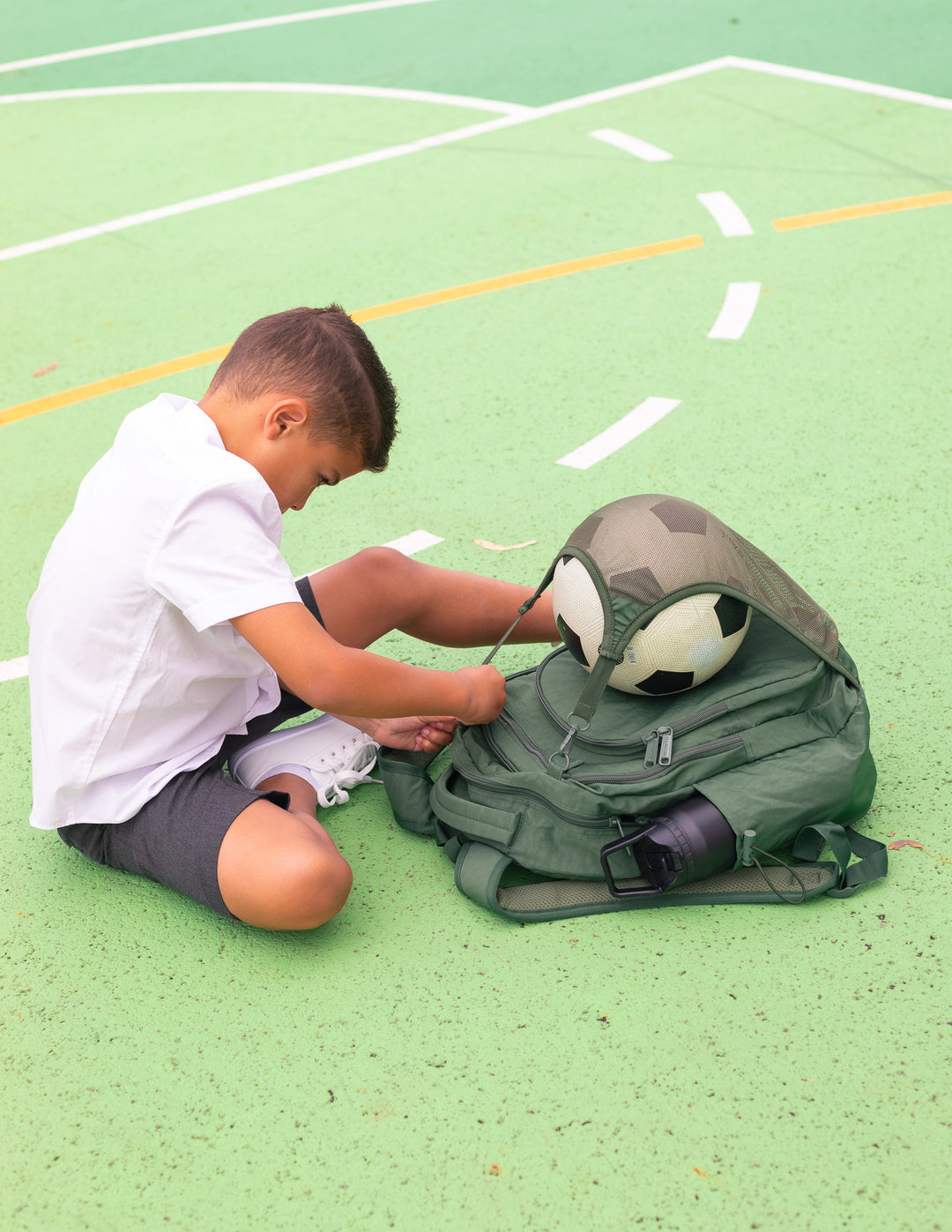 MontiiCo School Sports Bag - Khaki